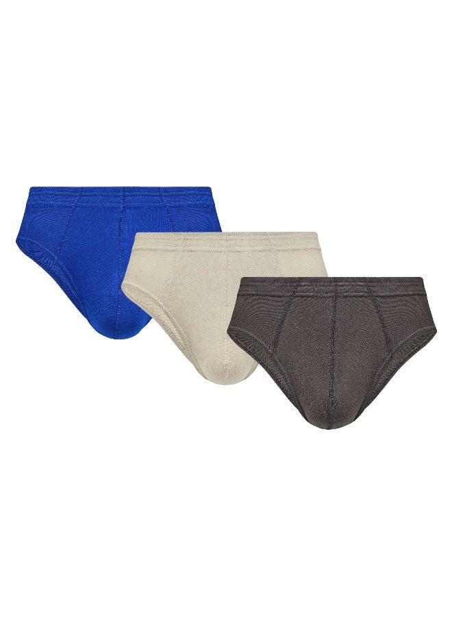 John Gladstone Mens Brief Inner Elastic Assorted Colors pack of 6 - Image 2